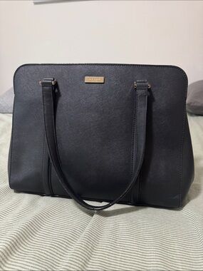 kate spade Black Structured Tote with Double Handles